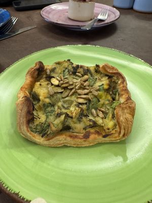 Leek almond pastry   at Little Plant Pantry in Amsterdam