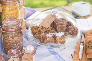 Homemade vegan cookies at Little Plant Pantry in Amsterdam