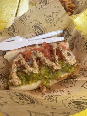 Vegan Brat.  at Dat Dog in New Orleans