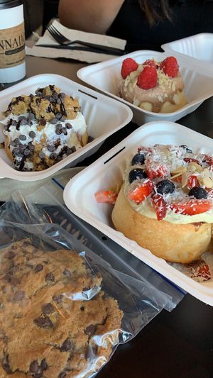 custom cinnamon rolls, cookies, and lattes!! at Cinnaholic in Scarborough