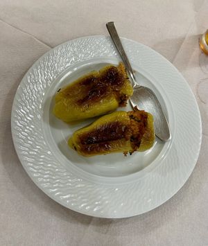 Stuffed peppers with rice  🫑  at Oda's Garden in Tirana