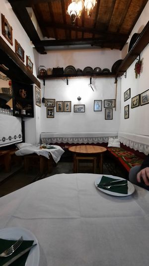 Interior at Oda's Garden in Tirana