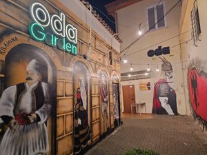 Entrance at Oda's Garden in Tirana