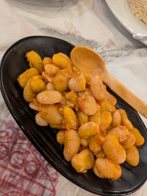 Flava beans (480 ALL) at Oda's Garden in Tirana