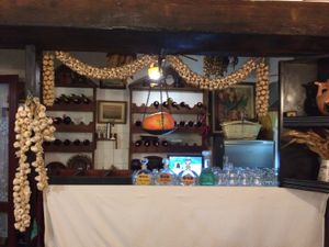 This is the correct amount of garlic. at Oda's Garden in Tirana