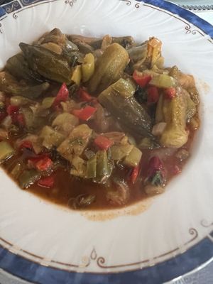 okra   at Temi Albanian Food in Berat