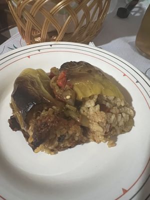 Stuffed peppers   at Temi Albanian Food in Berat
