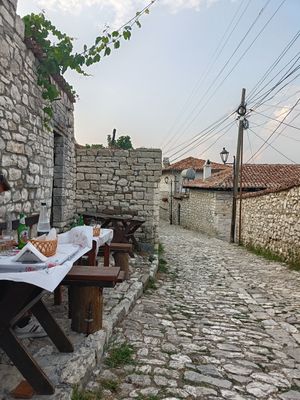 The view at Temi Albanian Food in Berat