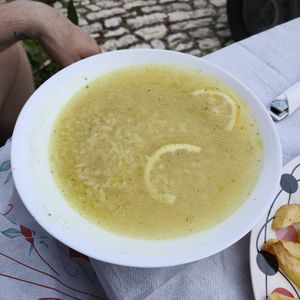 Rice soup at Temi Albanian Food in Berat