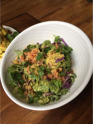 Caesar salad at No Bones Beach Club in Chicago