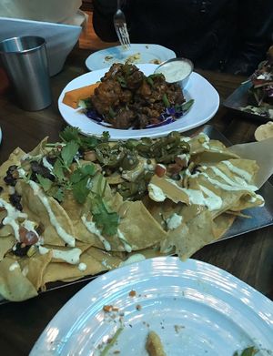 Nachos at No Bones Beach Club in Chicago