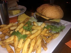 Maverick burger: I’d give it a 4/5 at No Bones Beach Club in Chicago