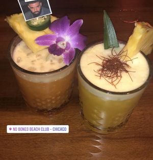 Beautiful drinks at No Bones Beach Club in Chicago