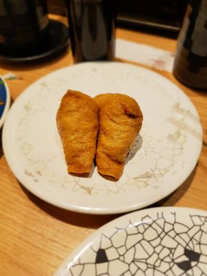 Inari, fried tofu with rice at Daikisuisan in Osaka