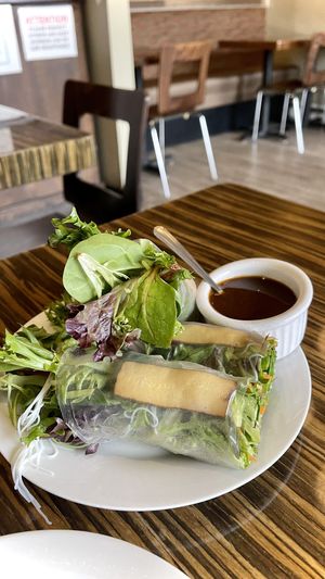 Fresh rolls  at LA Vegan in Los Angeles