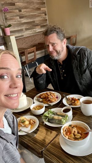 All the food  at LA Vegan in Los Angeles