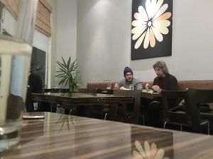 inside at LA Vegan in Los Angeles