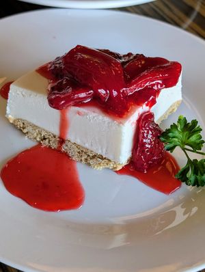 Cheesecake at LA Vegan in Los Angeles