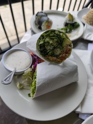 Chicken Wrap at LA Vegan in Los Angeles