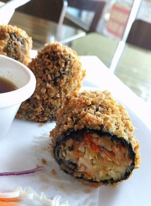 Seaweed rolls at LA Vegan in Los Angeles