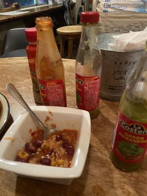 Beans with soy  at Rainbow Burritos in Tokyo