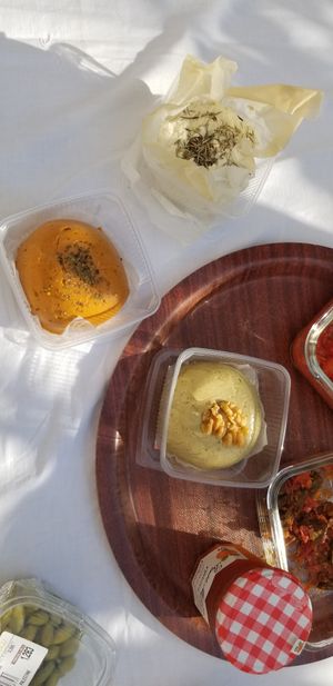 Smoked cheddar, fetta, and Italian cheeses at Atrameez Products in Amman