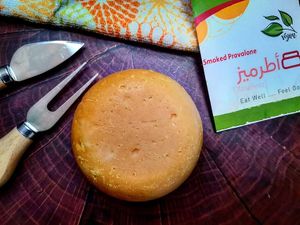 Dairy-free Smoked Provolone  at Atrameez Products in Amman