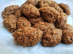 Vegan Koftas at Atrameez Products in Amman