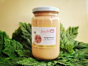 Orange Hummus  at Atrameez Products in Amman