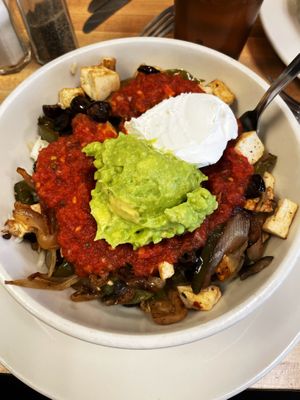 Vegan Golden Stack + tofu  at Golden Temple Natural Grocery & Cafe in Birmingham