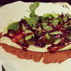 Vegan Cig Köfte Dürüm at Veganland in Bonn