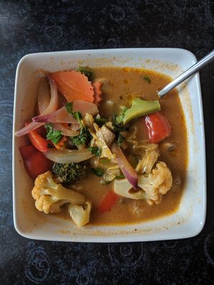 Red Curry 😋 at Once Upon A Thai in Abbotsford