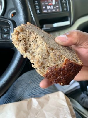 Nice thick pieces of Gluten Free banana bread. at Jane The Bakery in San Francisco