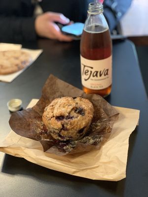 Vegan blueberry muffin at Jane The Bakery in San Francisco