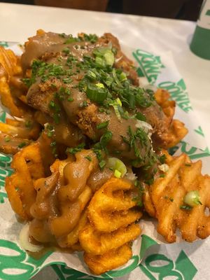 Waffle Cluckin Fries at Oowee Vegan - Baldwin in Bristol
