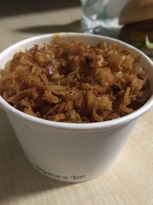 Crispy Onion Mac and Cheese  at Oowee Vegan - Baldwin in Bristol