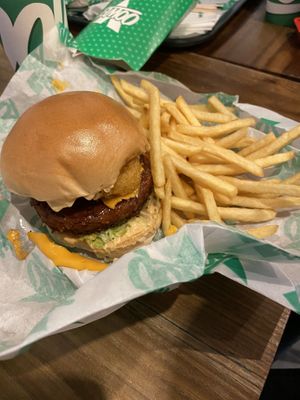 Big Oowee & fries #Veganuary at Oowee Vegan - Baldwin in Bristol