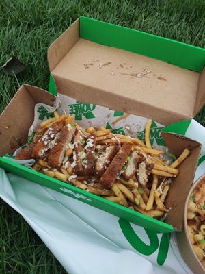 Cluckin fries at Oowee Vegan - Baldwin in Bristol