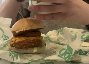 BBQ cluckin sandwich  at Oowee Vegan - Baldwin in Bristol