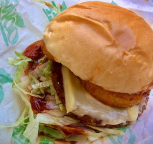 BBQ burger  at Oowee Vegan - Baldwin in Bristol