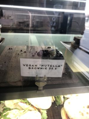Vegan Nutella brownie at HBA - Red Square Cafe - G6 in Cambridge