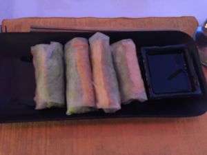 Rice paper rolls at Lanterns in Nha Trang