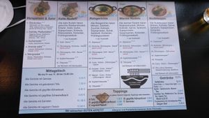 Speisekarte at An Khang Quan in Dusseldorf