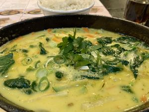 Reis mit Curry-Kokos-Soße at An Khang Quan in Dusseldorf