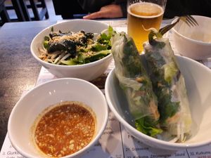 Rice rolls at An Khang Quan in Dusseldorf