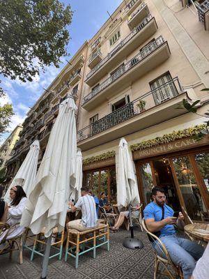 Outside seating area  at Brunch and Cake By The Sea in Barcelona