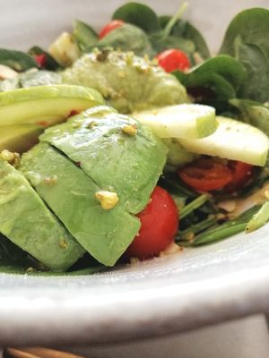 Quinoa and avocado salad  at Brunch and Cake By The Sea in Barcelona