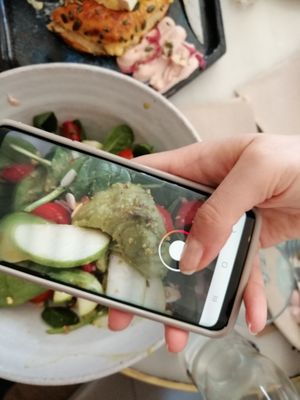 Vegan salad at Brunch and Cake By The Sea in Barcelona