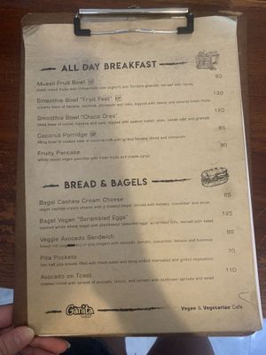 Menu P1 - new menu coming soon #Veganuary at Ganita Cafe in Pai