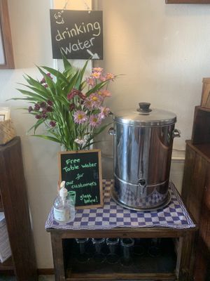 Free water  #Veganuary at Ganita Cafe in Pai